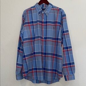 Ralph Lauren Blue and Red Button Down Shirt